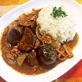 簡単でうまい！ナスとツナのカレー